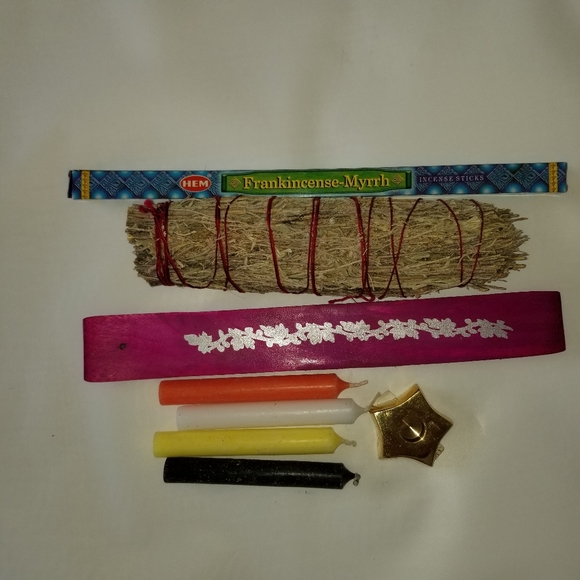 ✅#2 8 NEW pcs lot: candles, incenses, sage, holders - Picture 9 of 10